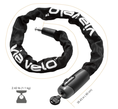 Candado de Bicicleta en U con Cadena de 90 cm – Alta Seguridad y Versatilidad 🔒🚲 - Imagen 4