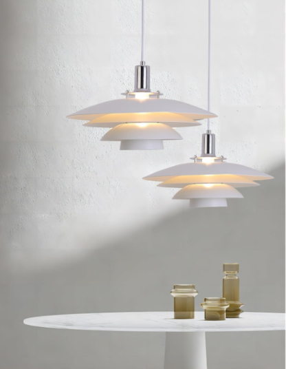 Lámpara colgante de techo estilo Mid Century de 38cm de diámetro - Imagen 5