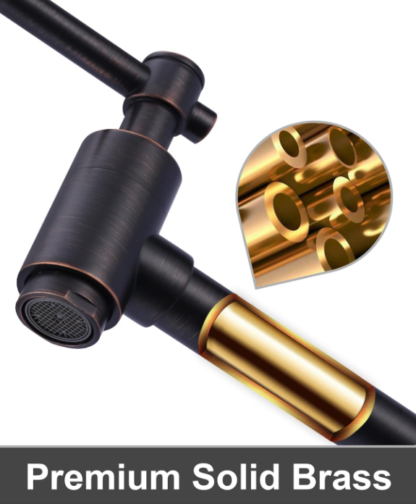 Grifo de pared para llenar ollas – 60 cm, doble brazo plegable, latón macizo 🛠️🚿 - Imagen 5