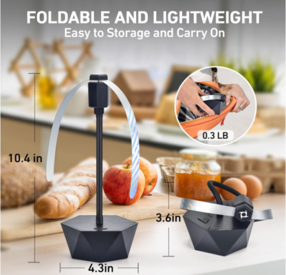 Ventilador Giratorio Repelente de Moscas para Mesa – Ideal para Picnic, Cocina y Restaurantes 🐝🍽️ - Imagen 5