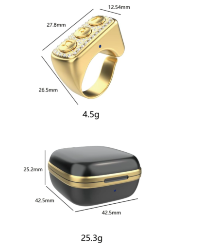 Anillo Bluetooth para TikTok, Kindle y Cámara – Control Remoto Portátil y Recargable 📲📸📖 - Imagen 2