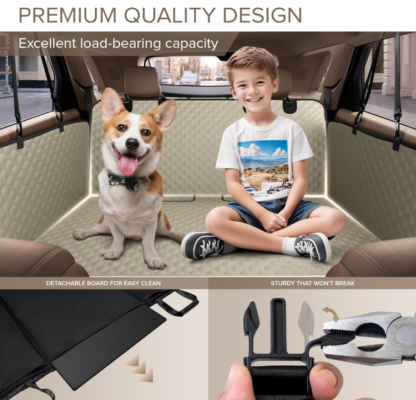 Funda de Asiento para Perros Súper Resistente 160 cm x 132 cm – Ideal para Carros, SUVs y Camionetas 🐾🚗 - Imagen 4