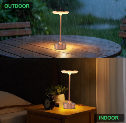Lámpara LED inalámbrica recargable – color rosado - Imagen 5