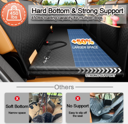 Asiento de carro para perros súper resistente con base estructurada 1.34 m x 0.62 m - Imagen 3