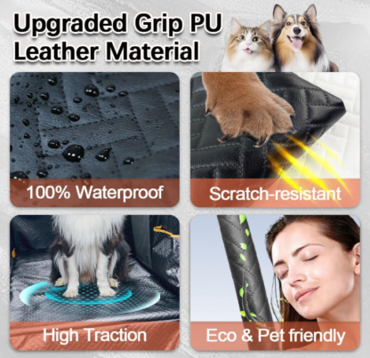 Asiento de carro para perros súper resistente con base estructurada 1.34 m x 0.62 m - Imagen 5