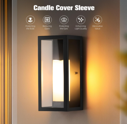 Set de 2 Faroles de Pared para Exterior – Estilo Moderno Minimalista - Imagen 2