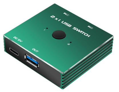 Interruptor USB 3.0 2 en 1 con Salida USB – Conmutador KVM para 2 Computadoras - Imagen 5