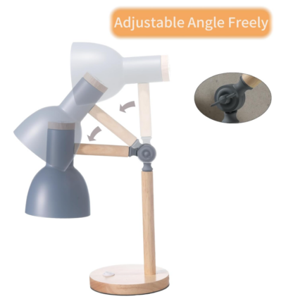 Lámpara de mesa de madera ajustable con luz tricolor de 5W 💡 - Imagen 5
