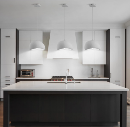 Lámpara Colgante Blanca de Estilo Wabi Sabi – Iluminación Japandi Artesanal para Interiores - Imagen 3