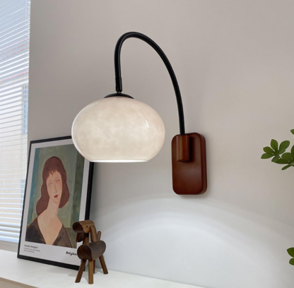 Aplique de Pared Moderno con Pantalla de Vidrio Blanco Lechoso – Estilo Vintage Industrial para Dormitorio y Sala ✨🏡🔆 - Imagen 2