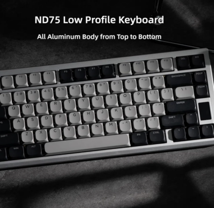 Teclado Mecánico Low Profile ND75 LP – 75% Inalámbrico con Pantalla, RGB y Diseño en Aluminio ⌨️✨ - Imagen 2