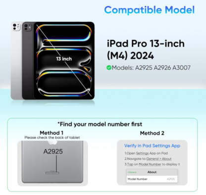 Funda con Teclado para iPad Pro 13" (M4, 2024) – Estilo Magic con Trackpad y Retroiluminación RGB 💻✨ - Imagen 2