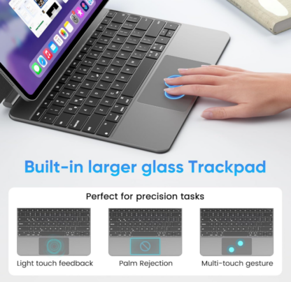 Funda con Teclado para iPad Pro 13" (M4, 2024) – Estilo Magic con Trackpad y Retroiluminación RGB 💻✨ - Imagen 3