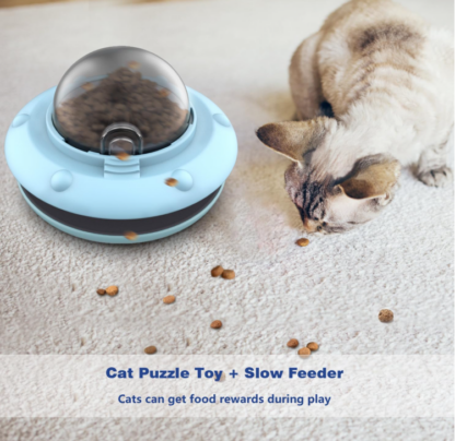 Dispensador de Comida Interactivo para Gatos 🛸🐾 – Juguete y Alimentador Inteligente en Uno - Imagen 3