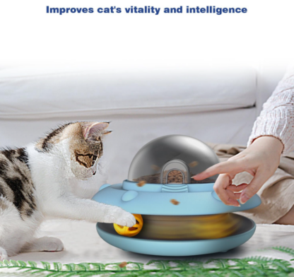 Dispensador de Comida Interactivo para Gatos 🛸🐾 – Juguete y Alimentador Inteligente en Uno - Imagen 4