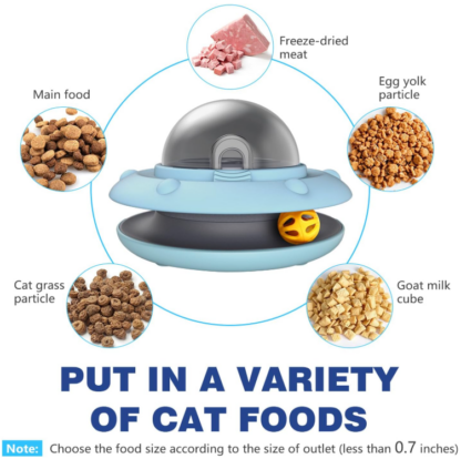 Dispensador de Comida Interactivo para Gatos 🛸🐾 – Juguete y Alimentador Inteligente en Uno - Imagen 8