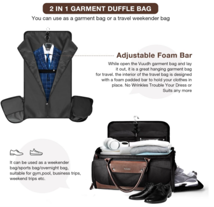 🎩 Maleta de Viaje 2 en 1 con Compartimento para Trajes 🧳✨ - Imagen 4