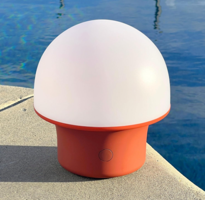 Lámpara de Mesa LED Recargable Color Rojo - Modelo Portobello con Luz Regulable para Dormitorio, Sala u Oficina 🌟✨