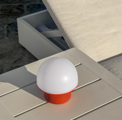 Lámpara de Mesa LED Recargable Color Rojo - Modelo Portobello con Luz Regulable para Dormitorio, Sala u Oficina 🌟✨ - Imagen 6