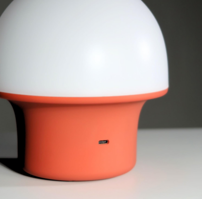 Lámpara de Mesa LED Recargable Color Rojo - Modelo Portobello con Luz Regulable para Dormitorio, Sala u Oficina 🌟✨ - Imagen 7