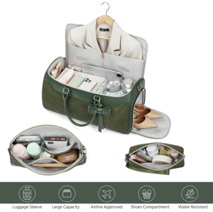 Maleta de Viaje Convertible 3 en 1 con Compartimento para Zapatos y Estuche para Artículos de Higiene - 45L ✈️👗 - Imagen 2