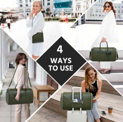 Maleta de Viaje Convertible 3 en 1 con Compartimento para Zapatos y Estuche para Artículos de Higiene - 45L ✈️👗 - Imagen 7
