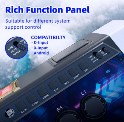 Joystick Arcade Silencioso de 46 cm para PC y Android 🎮✨ - Imagen 7