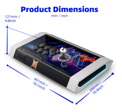 Joystick Arcade Silencioso de 46 cm para PC y Android 🎮✨ - Imagen 9