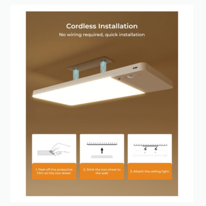 Set de 2 luces inalámbricas recargables con sensor de movimiento, instalación magnética 🚿💡 - Imagen 2