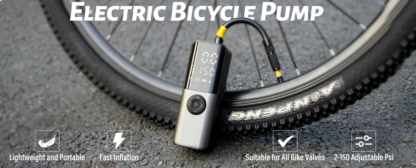 Inflador Eléctrico Portátil para Bicicleta 150 PSI con Manómetro Digital 🚲⚡️ - Imagen 3