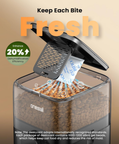 Alimentador Automático para Gato de 3L con Temporizador y Doble Fuente de Energía 🐾🍽️ - Imagen 3