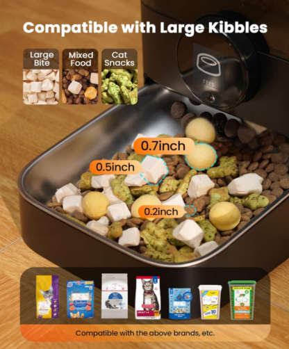 Alimentador Automático para Gato de 3L con Temporizador y Doble Fuente de Energía 🐾🍽️ - Imagen 7