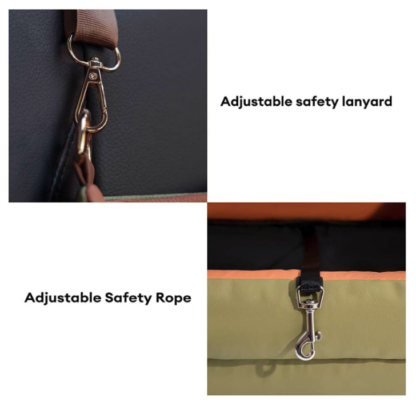 Asiento de automóvil para perros pequeños con cojín grueso y diseño impermeable 🐶✨ - Imagen 4