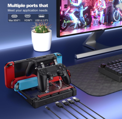 Base para TV y Cargador Multifuncional para Nintendo Switch y Switch OLED 🎮✨ - Imagen 6