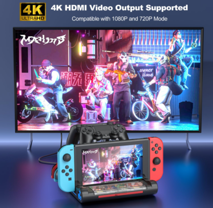 Base para TV y Cargador Multifuncional para Nintendo Switch y Switch OLED 🎮✨ - Imagen 2