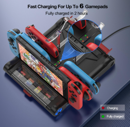 Base para TV y Cargador Multifuncional para Nintendo Switch y Switch OLED 🎮✨ - Imagen 4