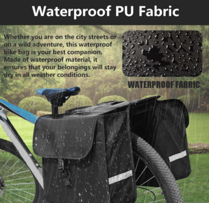 Bolsas de Almacenaje / Alforjas para Bicicleta de 28L – Resistentes, Impermeables y Reflectantes 🚲💼✨ - Imagen 3