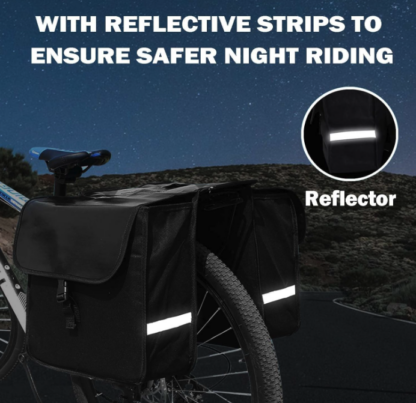 Bolsas de Almacenaje / Alforjas para Bicicleta de 28L – Resistentes, Impermeables y Reflectantes 🚲💼✨ - Imagen 5