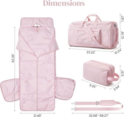 Bolso de Viaje Convertible 2 en 1 para Trajes y Artículos Personales 50L 🌟🧳 - Imagen 2