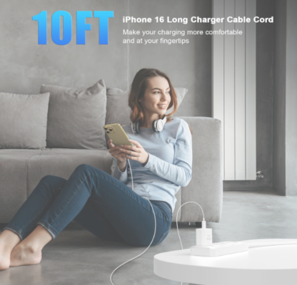 Cargador USB C Dual de 45W con 2 Cables de 3 Metros ⚡📱🔌 - Imagen 8