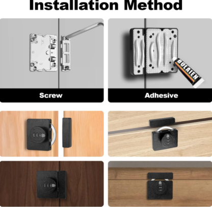 Cerradura de Combinación para Gabinetes y Cajones – 2 Piezas con Código de 3 Dígitos 🔒🛠️🧒 - Imagen 4