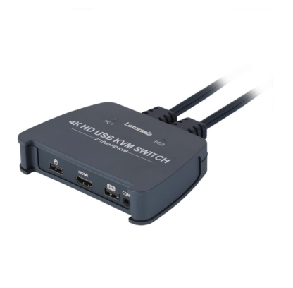 Conmutador HDMI KVM de 2 Puertos con Cables – Resolución 4K@60Hz 🌟 Ideal para Multitareas y Espacios de Trabajo Inteligentes - Imagen 3
