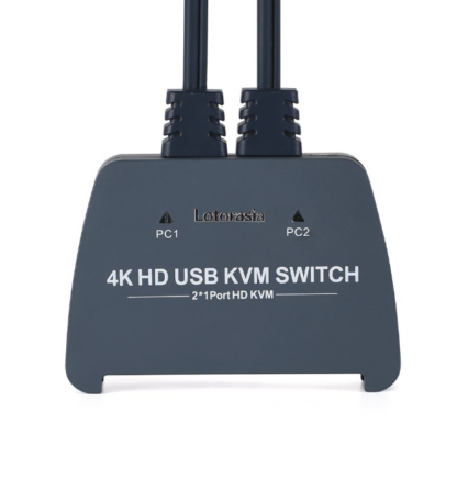 Conmutador HDMI KVM de 2 Puertos con Cables – Resolución 4K@60Hz 🌟 Ideal para Multitareas y Espacios de Trabajo Inteligentes - Imagen 4