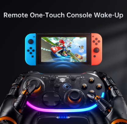 🎮 Controlador S3 Transparente de 1000Hz para Nintendo Switch, PC y Android con Base de Carga RGB 🚀 - Imagen 7