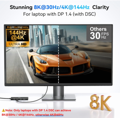 Docking Station USB-C 9 en 1 con Salida Cuádruple de Video y Carga PD 💻⚡ - Imagen 10
