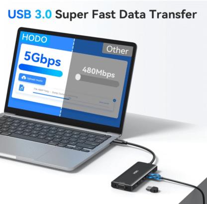 Docking Station USB-C 9 en 1 con Salida Cuádruple de Video y Carga PD 💻⚡ - Imagen 6