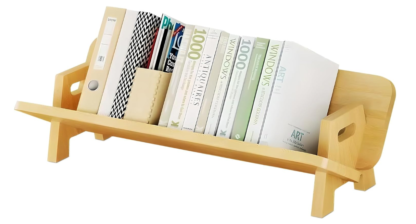 Estante de Escritorio de Madera Maciza para Libros 📚✨