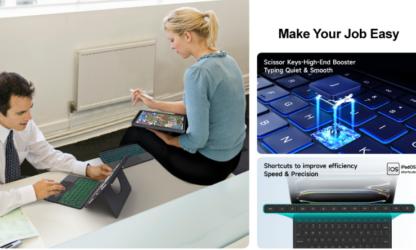 Funda Teclado Giratoria 360° con Touchpad para iPad 11” A16 (2025) y iPad 10ª Gen 10.9” (2022) – Negra ✨💼📱 - Imagen 11