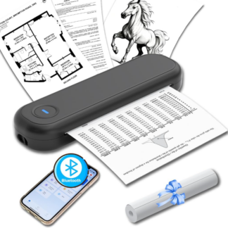 Impresora Térmica Portátil L86 de 203 dpi – Compatible con Papel en Rollo y Doblado 📄📱✨
