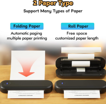 Impresora Térmica Portátil L86 de 203 dpi – Compatible con Papel en Rollo y Doblado 📄📱✨ - Imagen 4